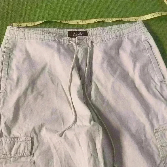 Women's Angels cargo type pants with zip, velcro/tie waist, tie bottoms wide leg - Picture 7 of 10